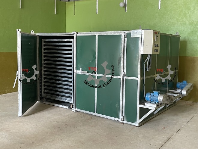Cashew dryer — factory install, Cambodia