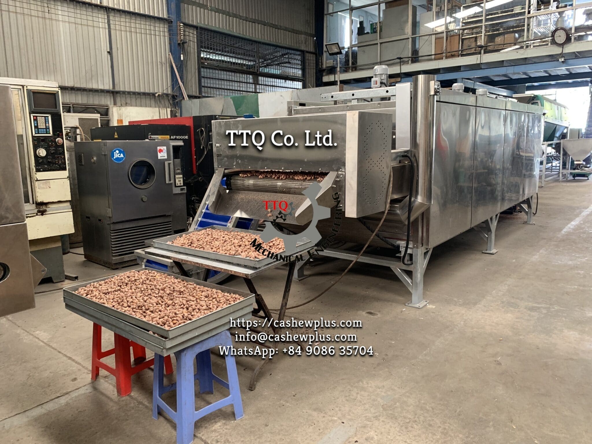 Machine de torréfaction du cajou