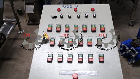 electric panel for automatic kaju cutting machine