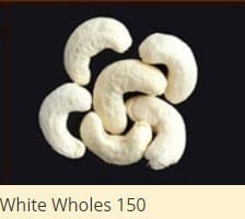 White Wholes cashew nut 150 